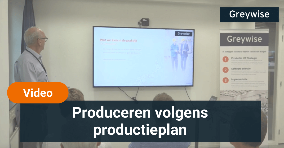 Produceren volgens productieplan – klein Produceren volgens productieplan - klein
